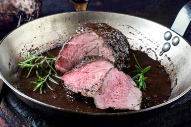 Elk with English Pontack sauce